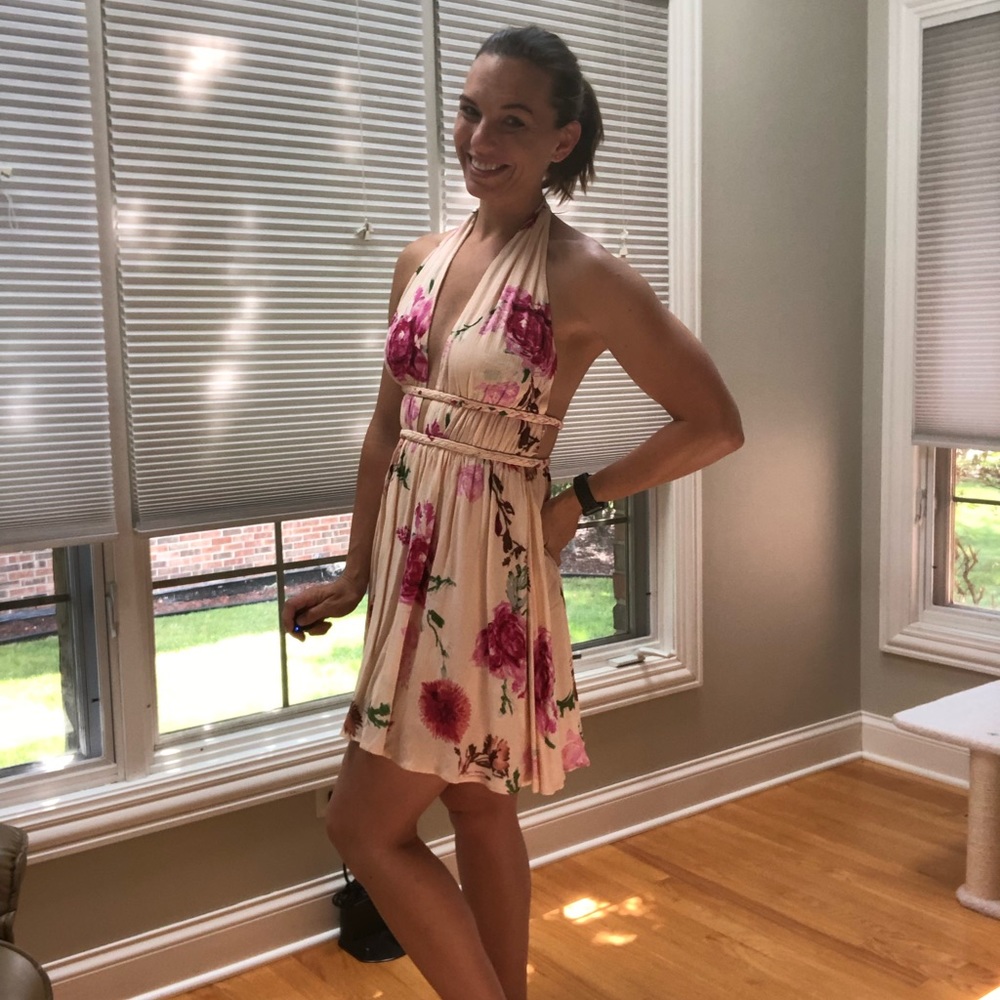Floral Halter Dress